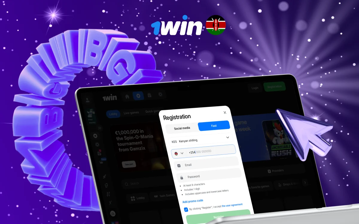 register account on 1win